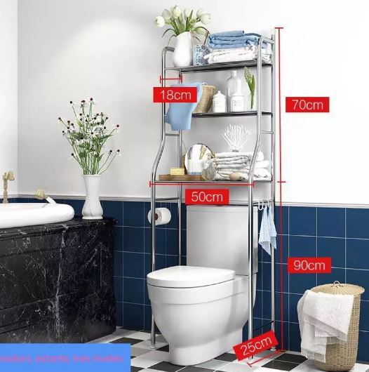 Estante Mueble Organizador Baño 3 Niveles - Imagen 2