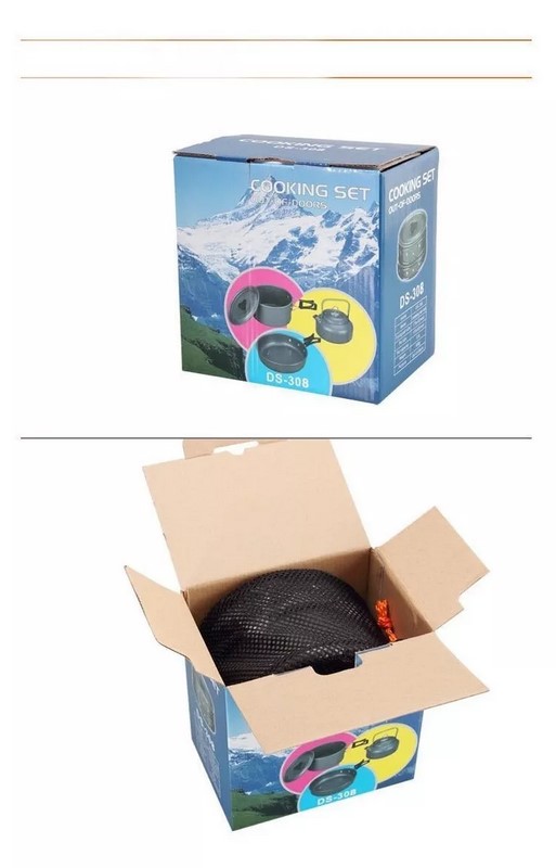 Set Ollas Outdoor Camping Cocinilla Uten - Imagen 4