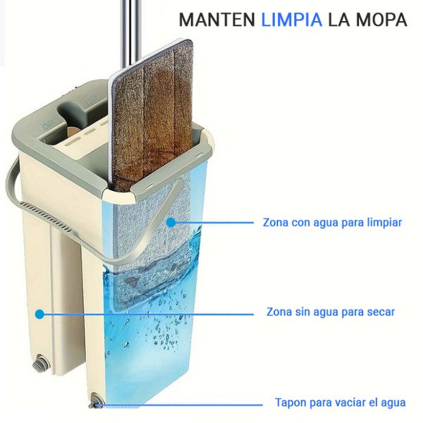 Mopa cuadrada Limpiadora Clean Magic - Imagen 3