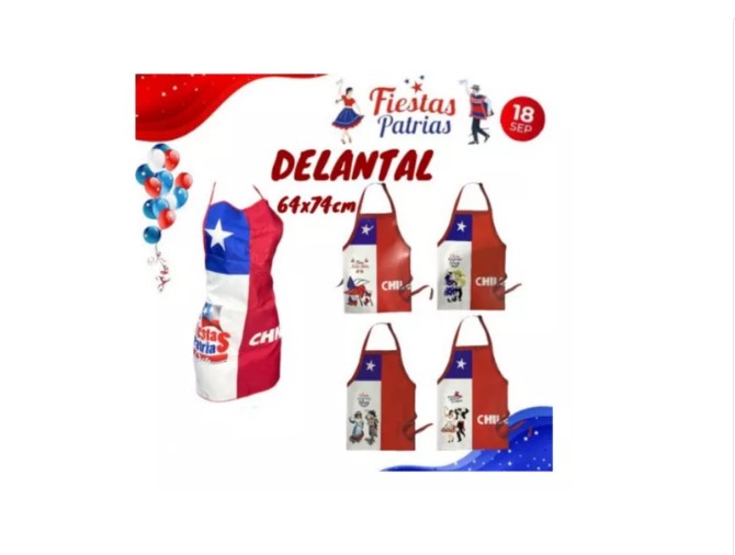 Delantales Dieciochero Pechera Chile - Imagen 3